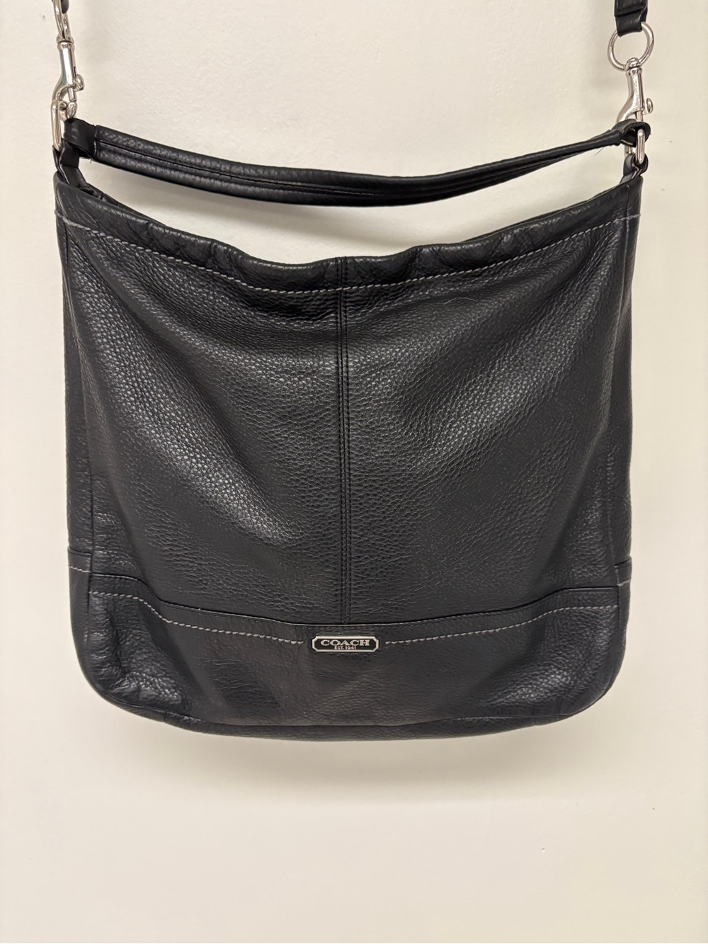 Coach Park Pebbled Leather Shoulder Bag Style #F23293